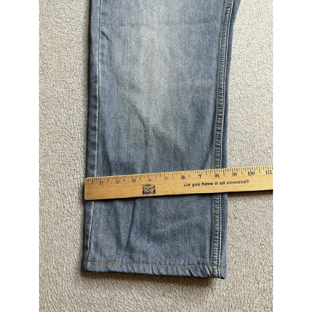 Levi's 505 Jeans Mens 34x29 (34x23) Medium Wash Blue Straight Leg Denim Workwear